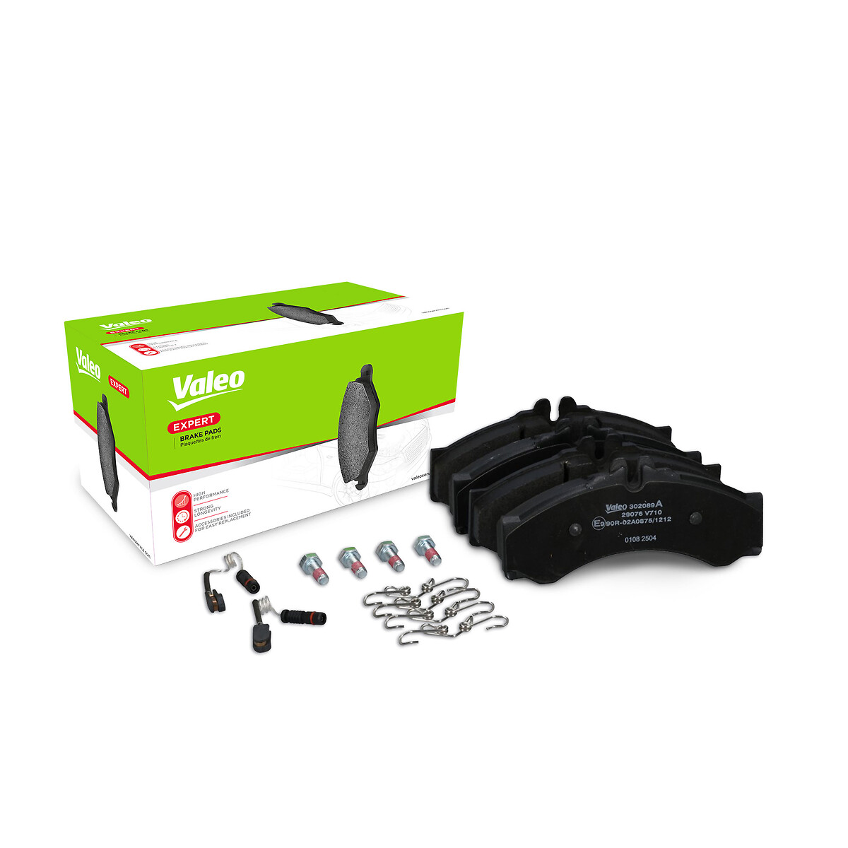 Jeu de 4 plaquettes de frein VALEO ref. 302089A
